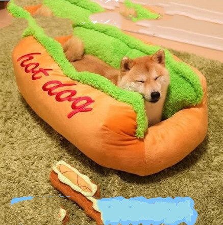 Creative Japanese Akita Dog Kennel with Removable Bed