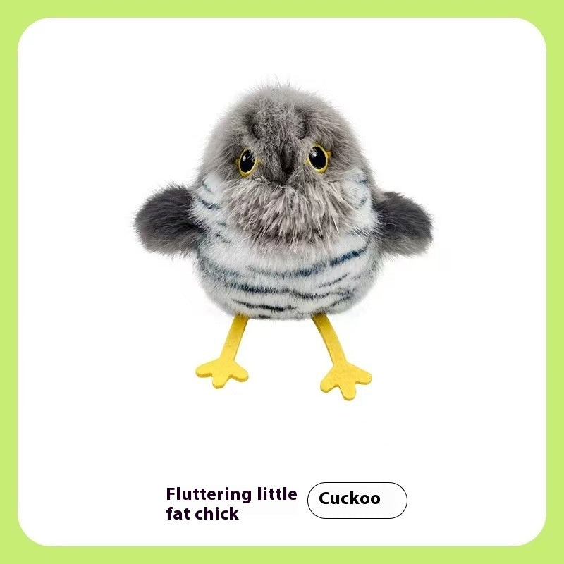 Cat Flutter Bird Plush Toy