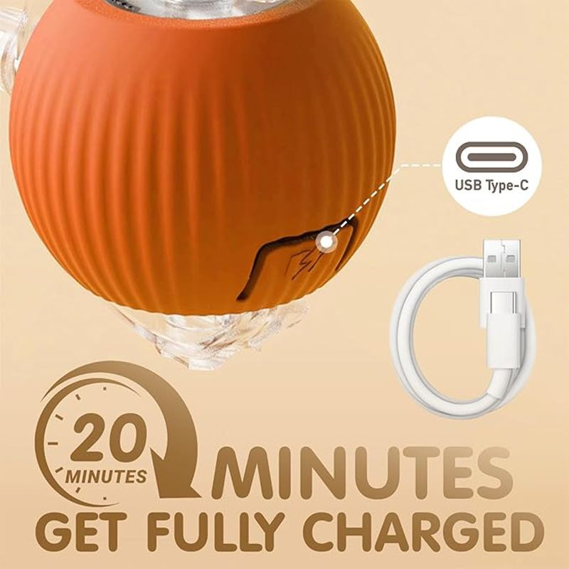 Automatic Interactive Cat Ball Toy with Rechargeable Motion Sensor