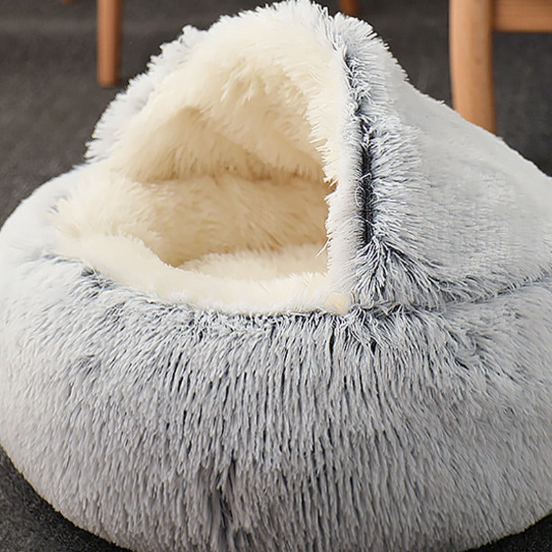Warm Plush Cat Nest Bed