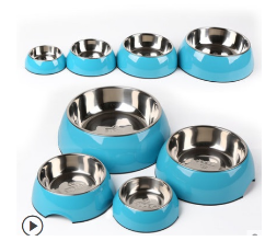 Multi-Color Stainless Steel Pet Bowl for Cats and Dogs