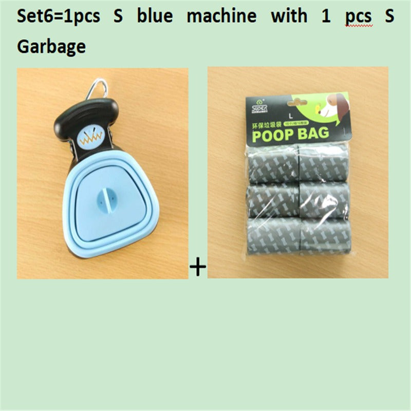 Dog Travel Foldable Pooper Scooper with Decomposable Bags