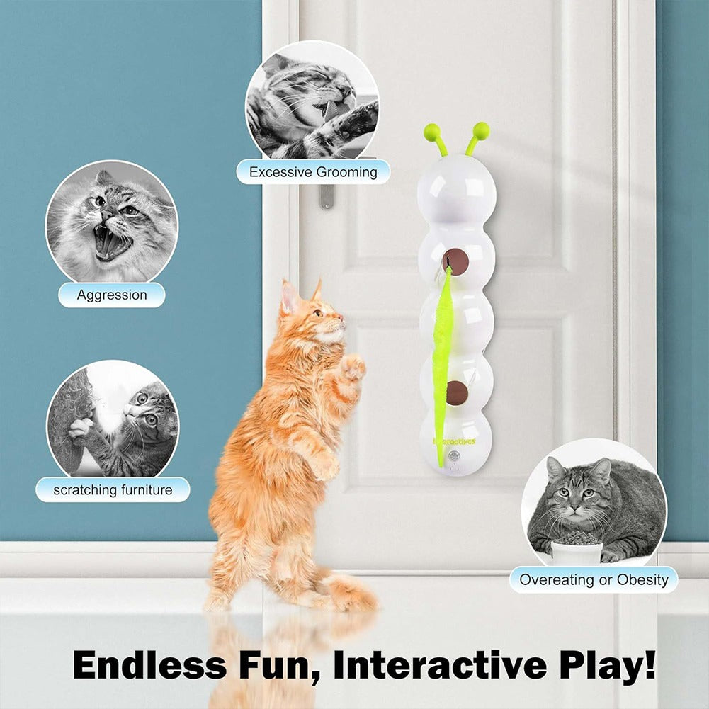 Automatic Motion Activated Cat Toy with Rechargeable Tail
