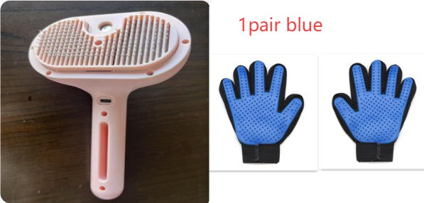 Self-Cleaning Mist Spray Pet Grooming Brush