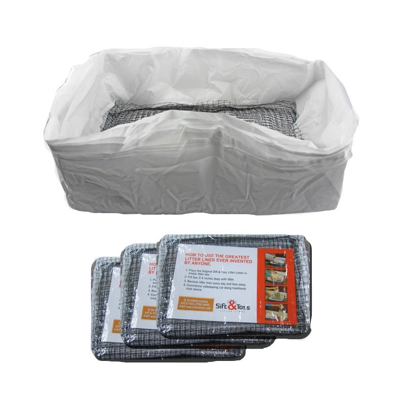 Large Disposable Cat Litter Bags - 10 Pack