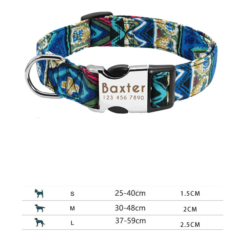 Custom Engraved Dog Collar for Small to Large Breeds