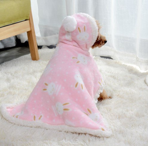 Warm Velvet Dog Pajamas and Sleeping Bag Combo