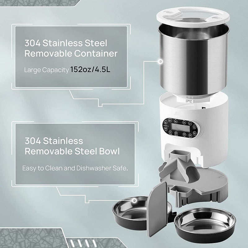 Automatic Pet Feeder with Dual Meal Options