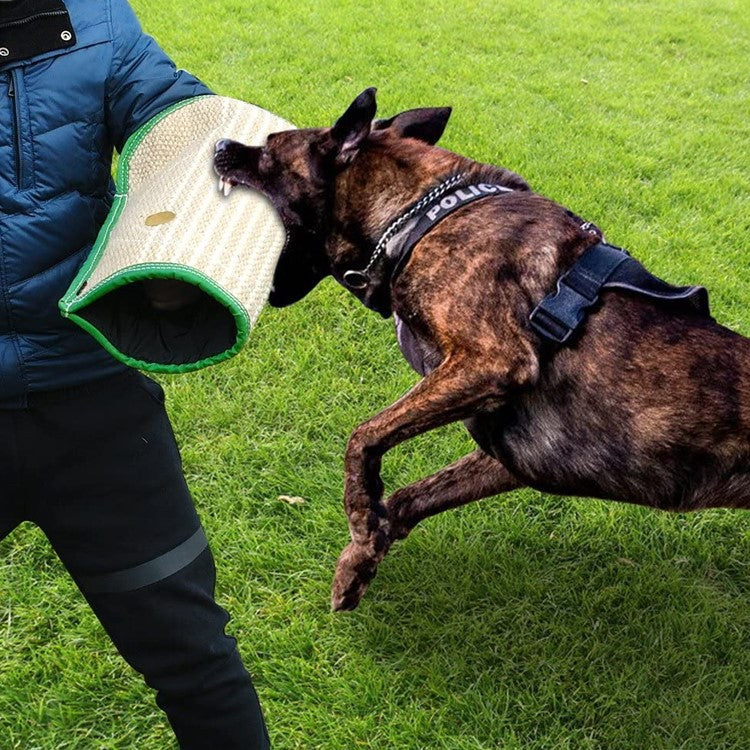 Coarse Linen Bite Sleeve Protector for Dogs