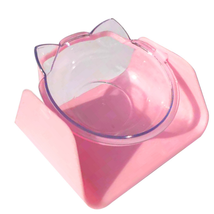 Double Pet Bowl with Neck Protection - Ceramic Design