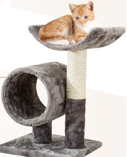 Cat Scratching Post with Plush Tube and Easy Board