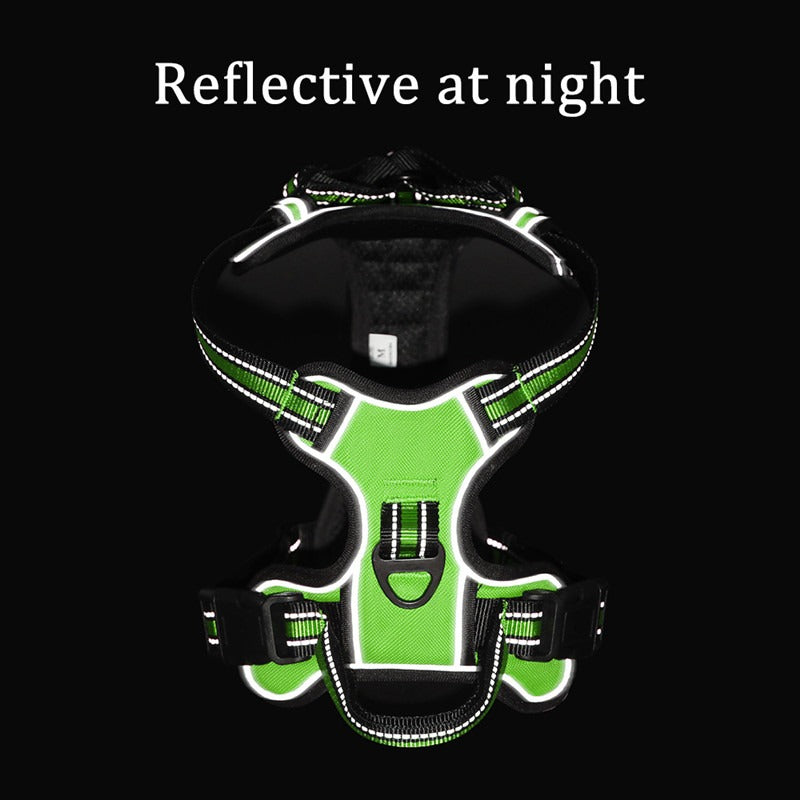 Reflective Breathable Dog Vest Harness with Leash