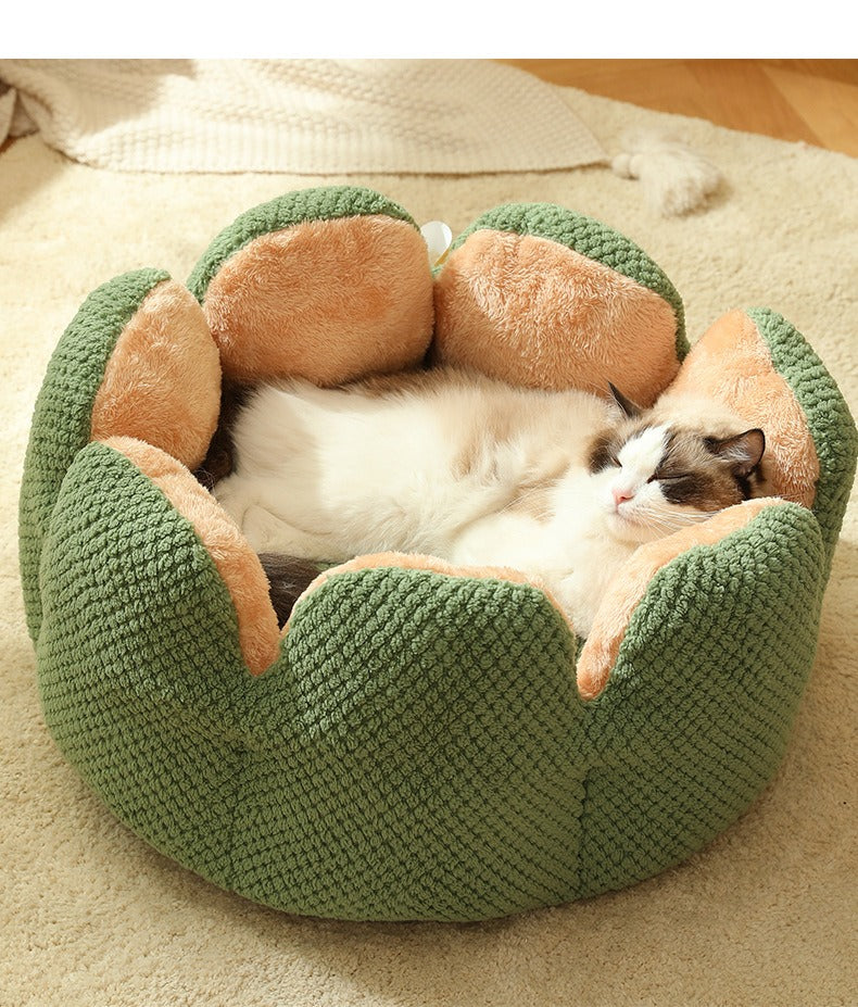 Soft Cactus Petal Nest for Cats and Dogs