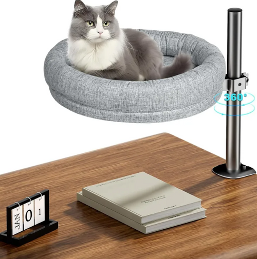Adjustable Height Rotating Cat Bed