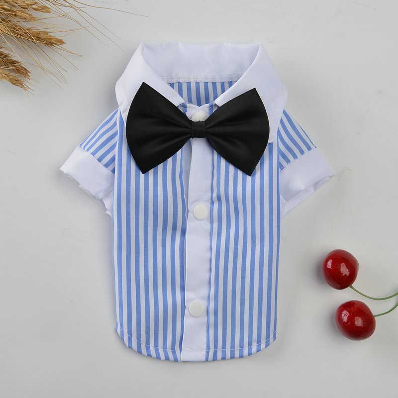 British Style Pet Clothing for Dogs - Breathable Spring/Summer