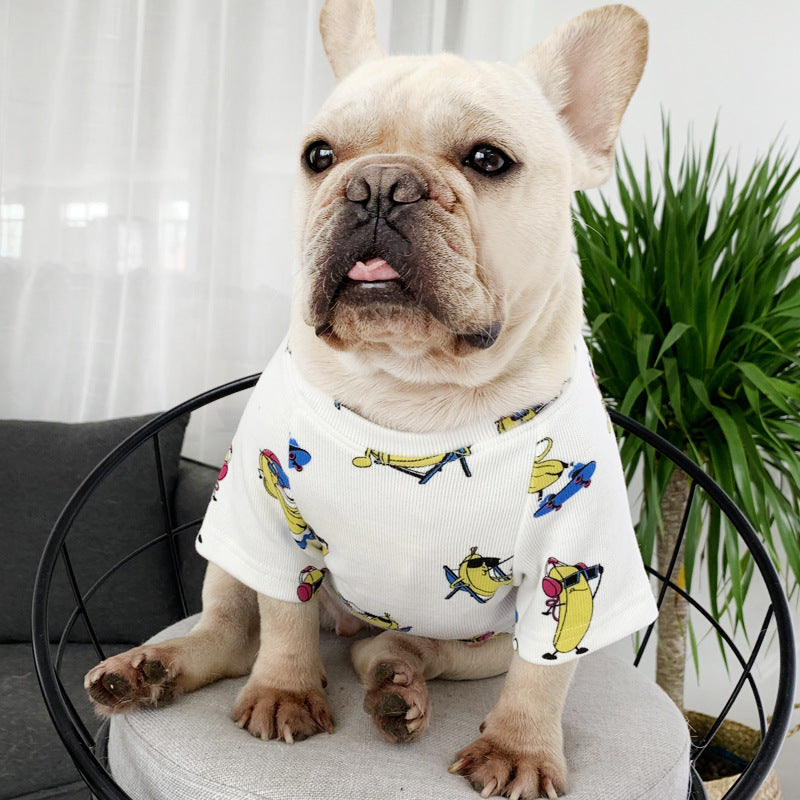 Pet Dog and Cat Cartoon Hoodie for Spring and Autumn