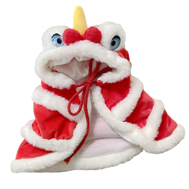 Winter Warm Cloak Cat Lion Shawl for Pets