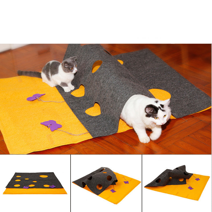 Cat Hide and Seek Play Mat for Cats