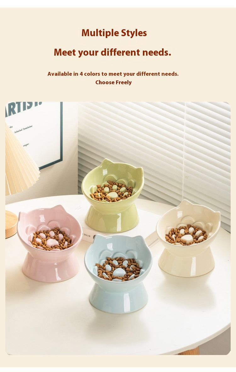 Ceramic Slow Feeder Pet Bowl