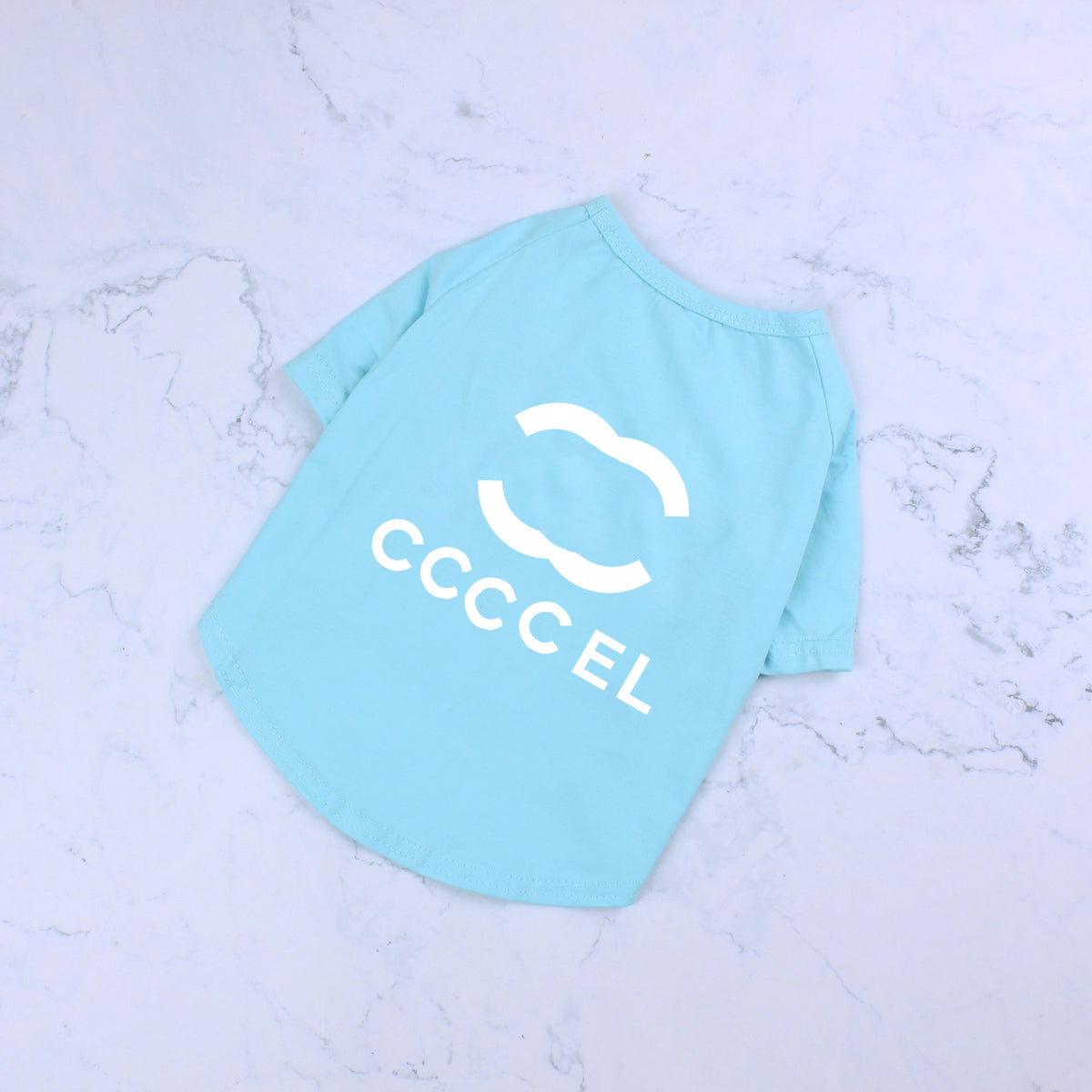 Spring Summer Cotton Stretch Pet Letter T-Shirt