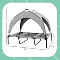 Elevated Outdoor Dog Bed with Canopy