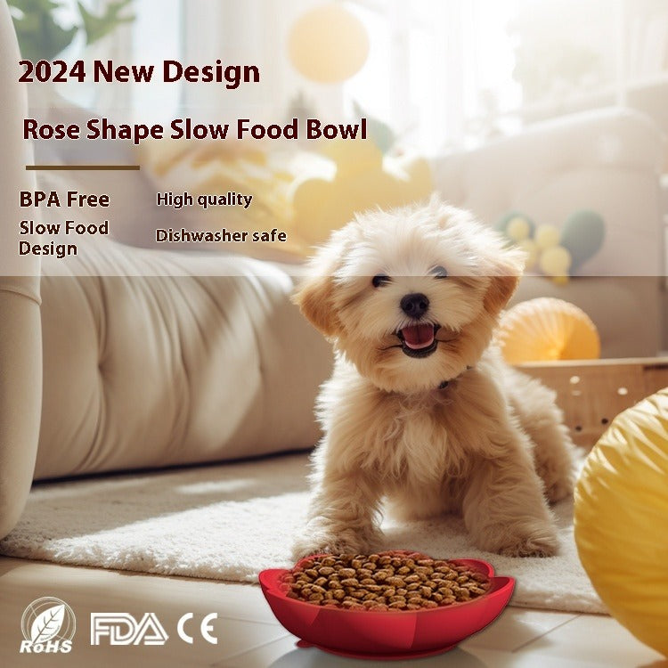 Non-slip Silicone Slow Feeder Dog Bowl