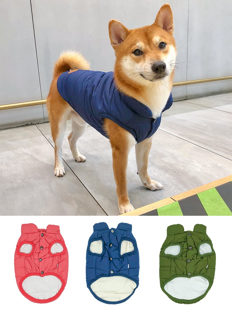 Thick Cotton Winter Vest for Corgi and Shiba Inu
