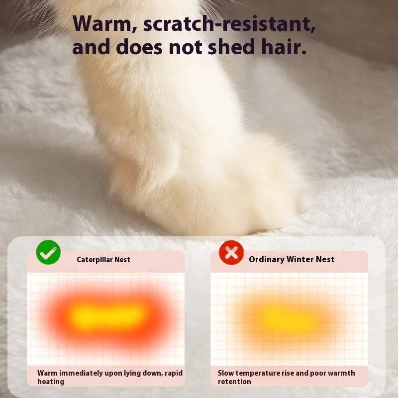 Winter Warm Enclosed Cat Bed