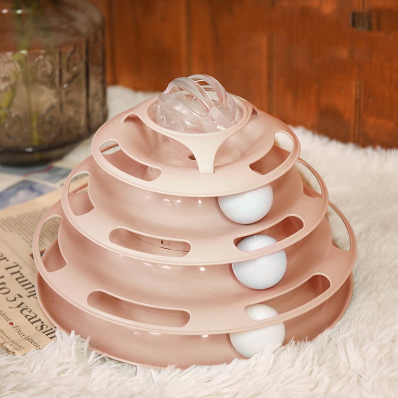 Self-Turning Cat Toy Turntable for Playtime Fun