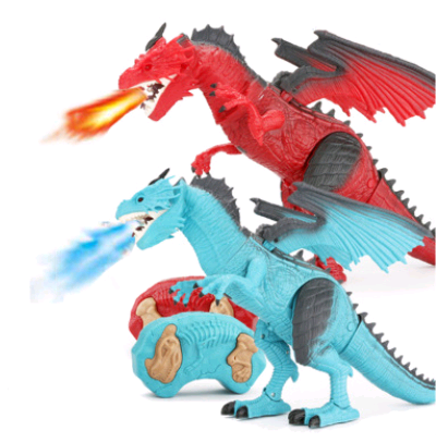 Remote Control Realistic Dinosaur Toy Set (Jurassic Theme)