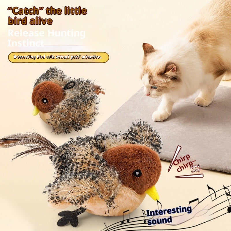 Interactive Magpie Cat Plush Smart Toy