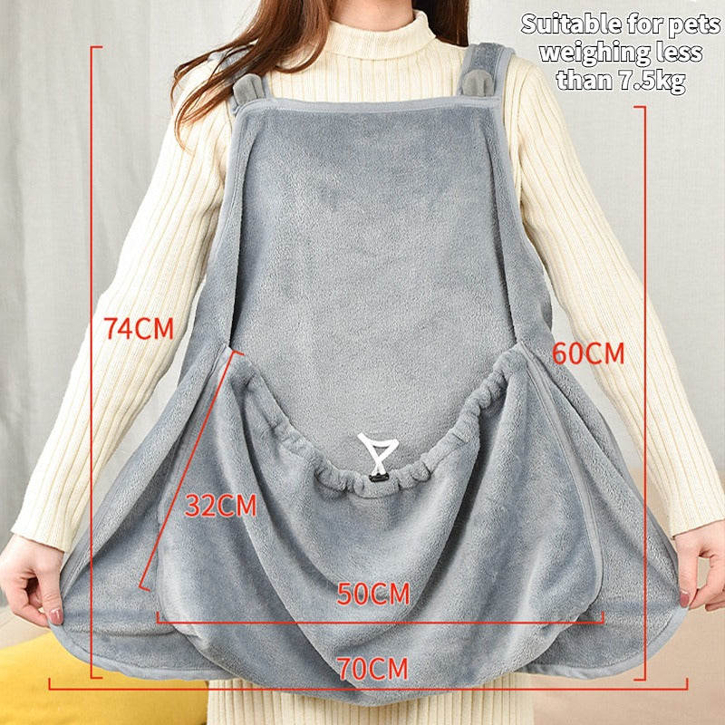 Cat Holding Suit Arctic Velvet Pet Bib