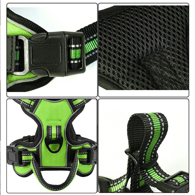 Dog Breathable Reflective Pet Vest Harness