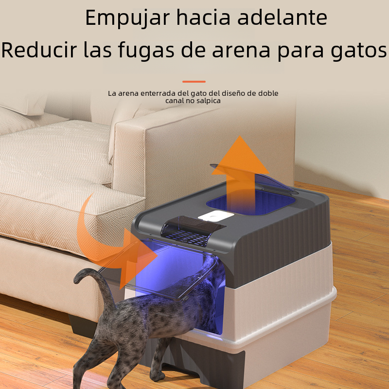 Extra Large Enclosed Cat Litter Box with Drawer System