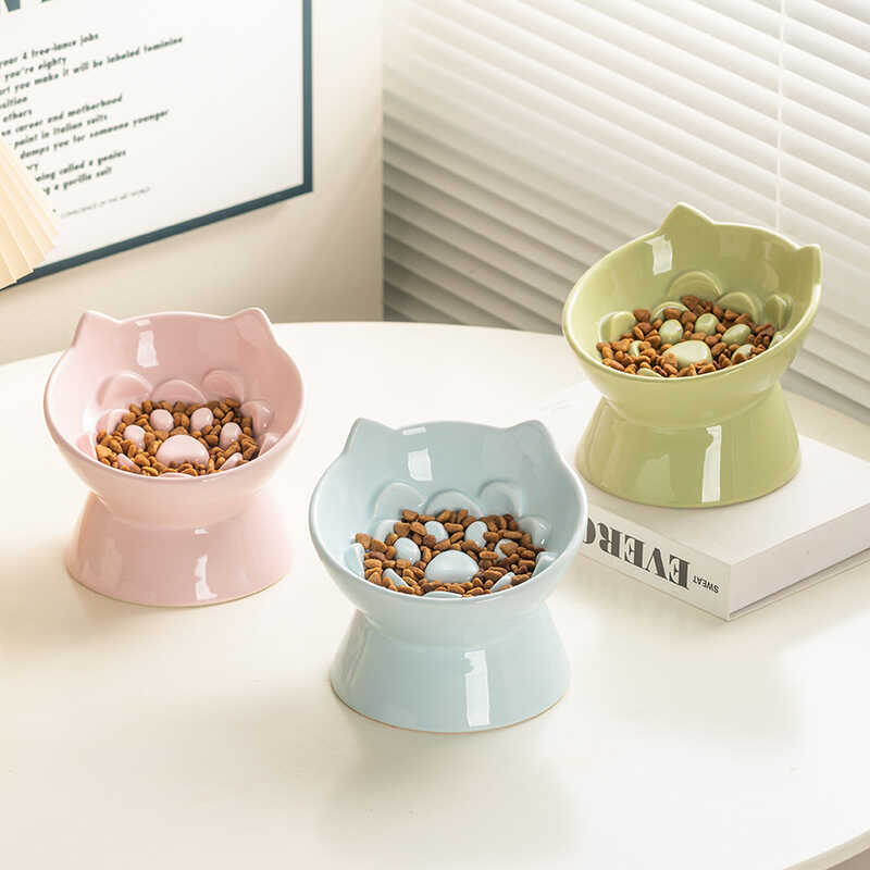 Ceramic Slow Feeder Pet Bowl