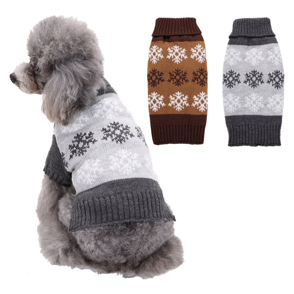 Teddy Christmas Snowflake Casual Clothes for Dogs and Cats