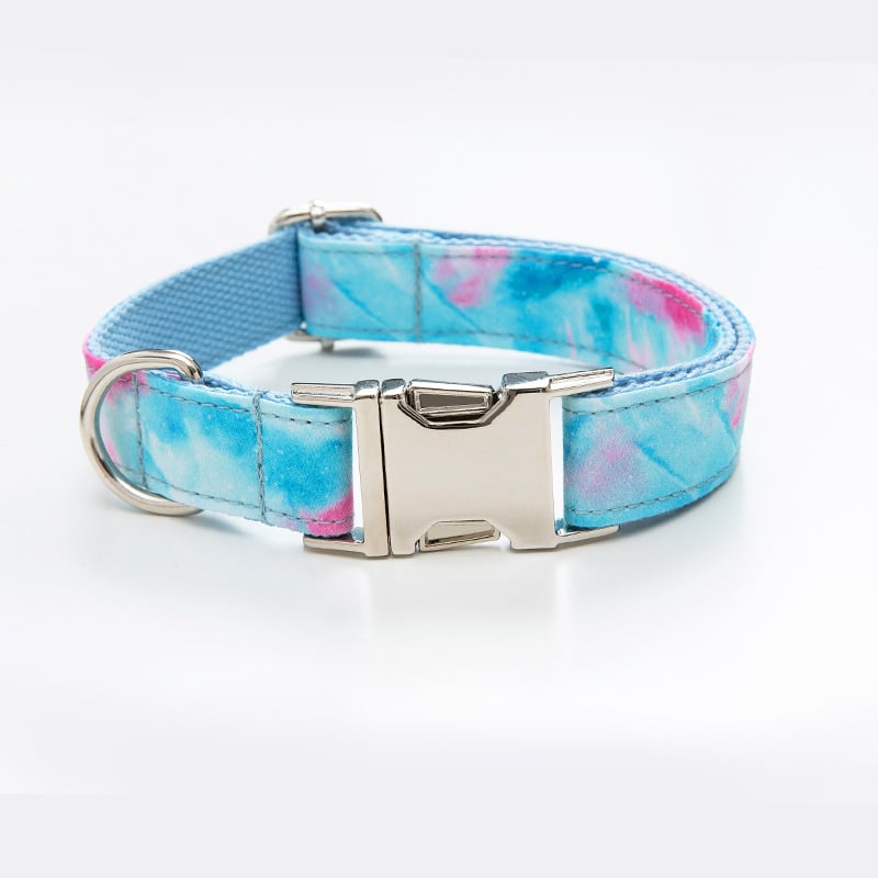 Printed Pet Collar and Leash Set
