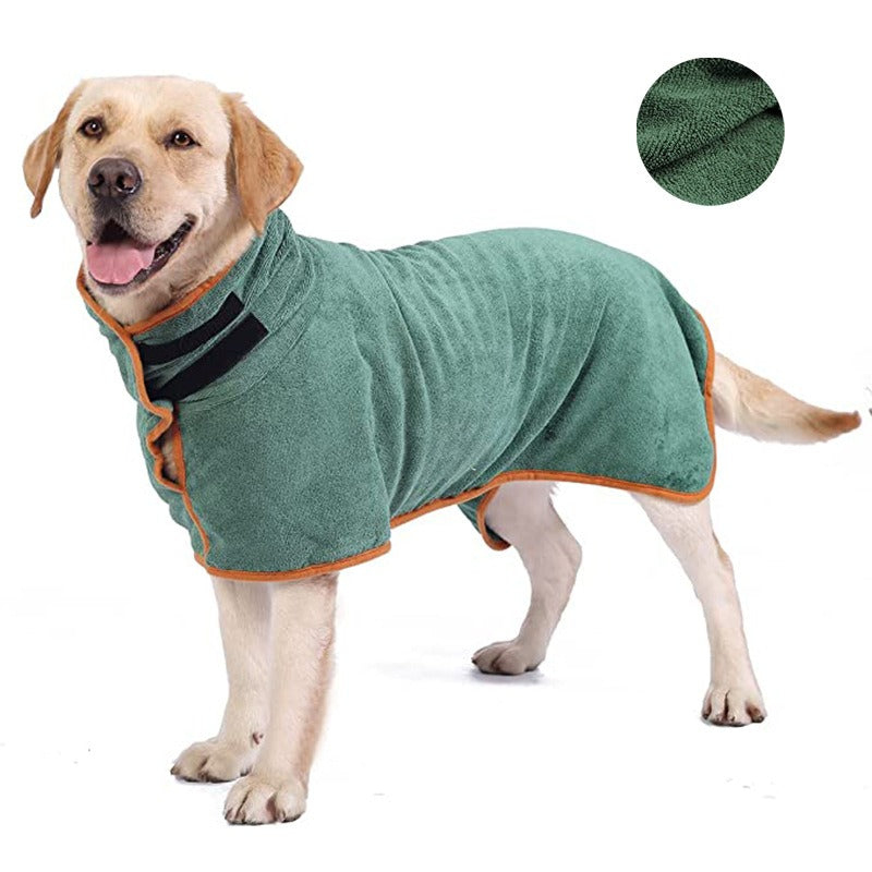 Pet Microfiber Fast-Dry Bathrobe