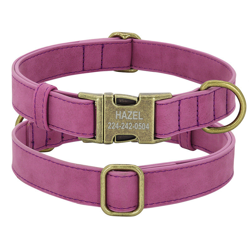 Polyurethane Leather Collar for Small & Medium Dogs