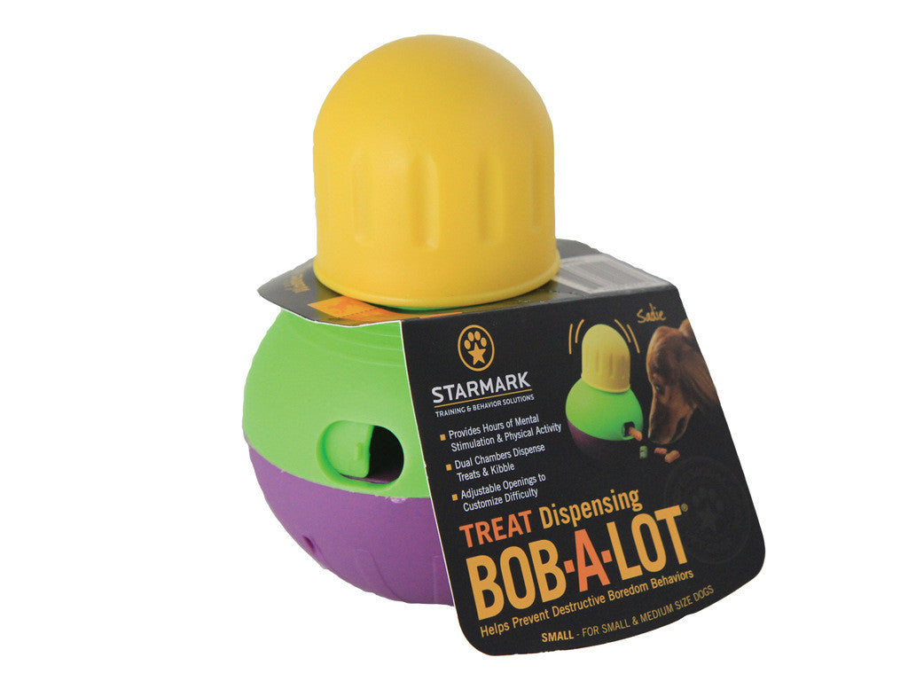 Starmark Treat Dispensing Wobble Ball for Dogs