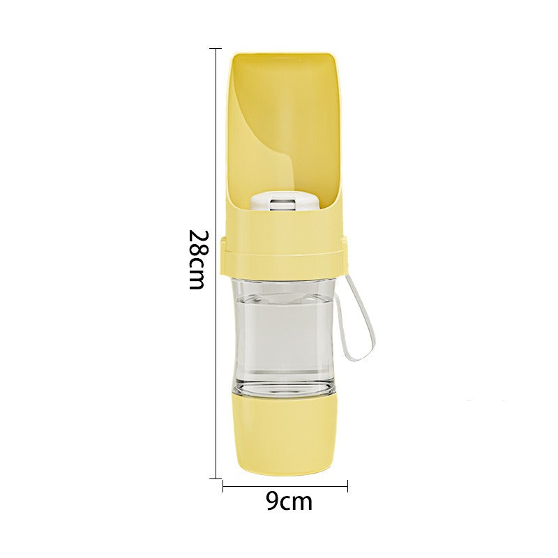 Dog Travel Water Bottle with Foldable Bowl