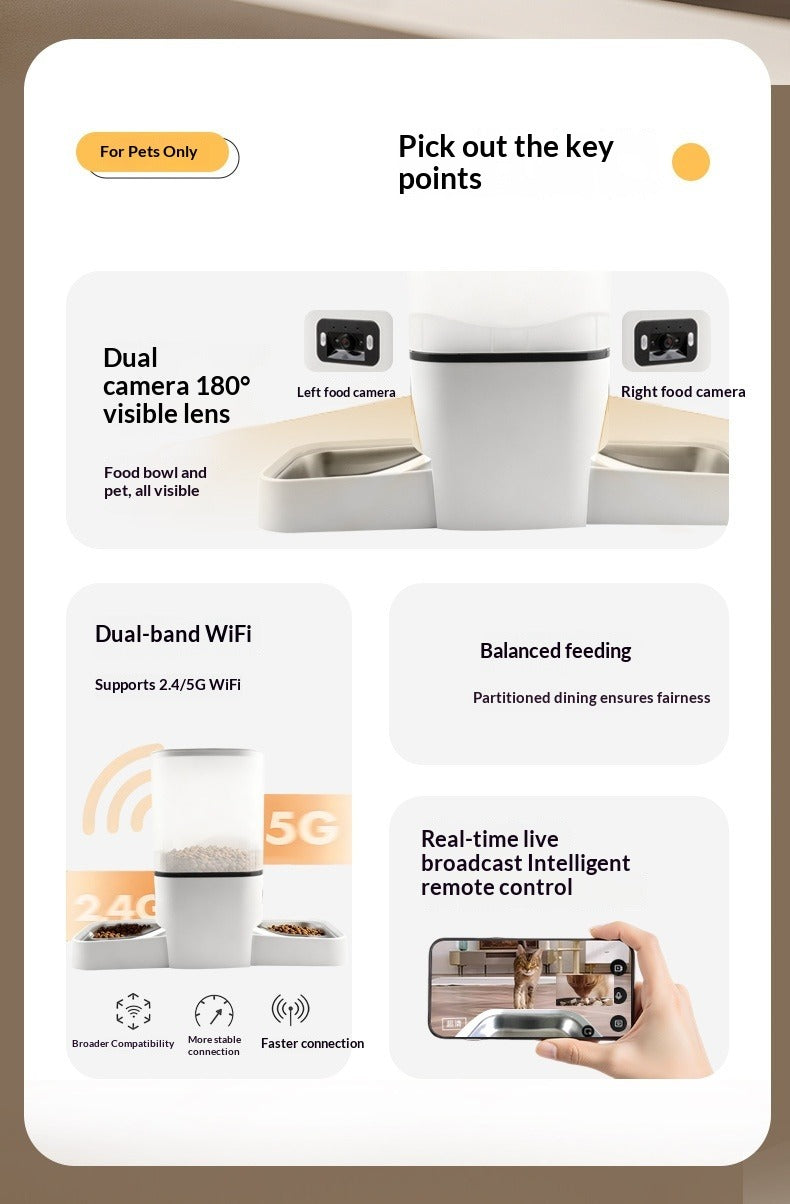 6L Cat Automatic Feeder with Camera