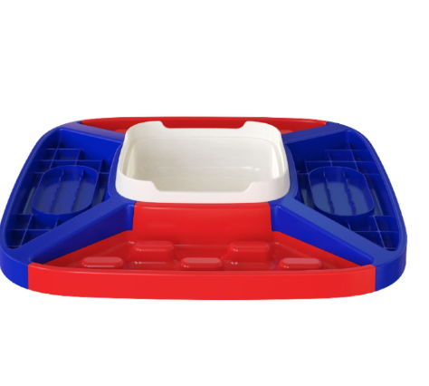 Dog Slow Feeder and Drinking Basin Set