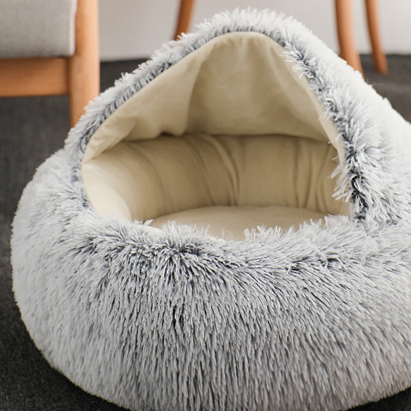 Warm Plush Cat Nest Bed