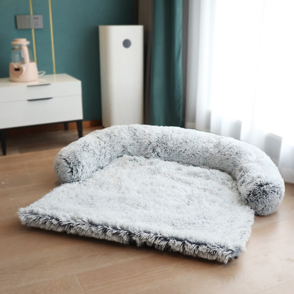 Removable Plush Pet Bed Mat