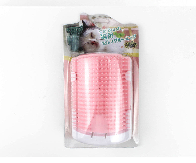 Pet Grooming Corner Massage Brush and De-Shedding Toy