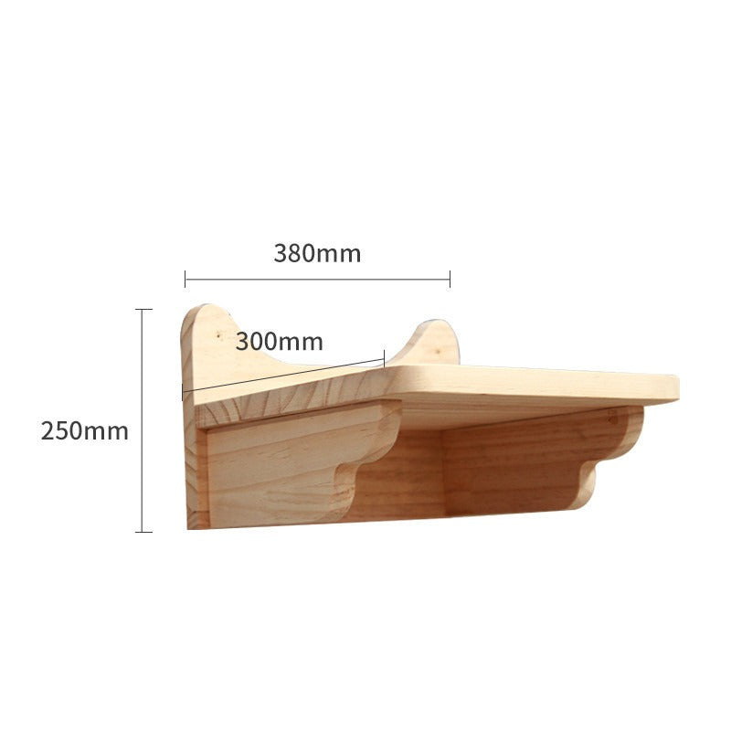 Wall-Mounted Solid Wood Cat Shelves & Perches