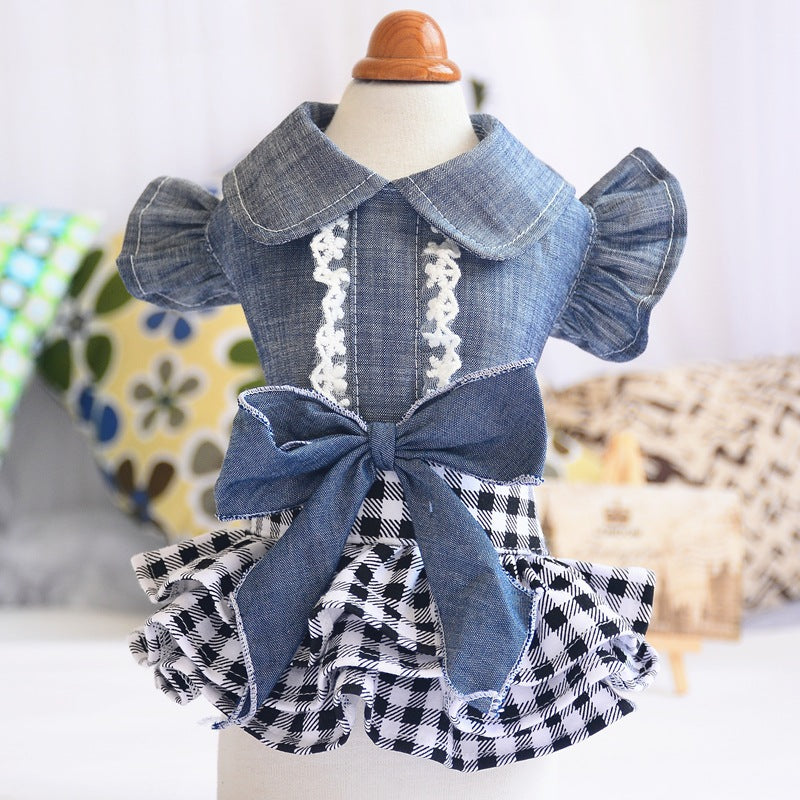 Princess Bow Skirt Dress for Teddy Pets