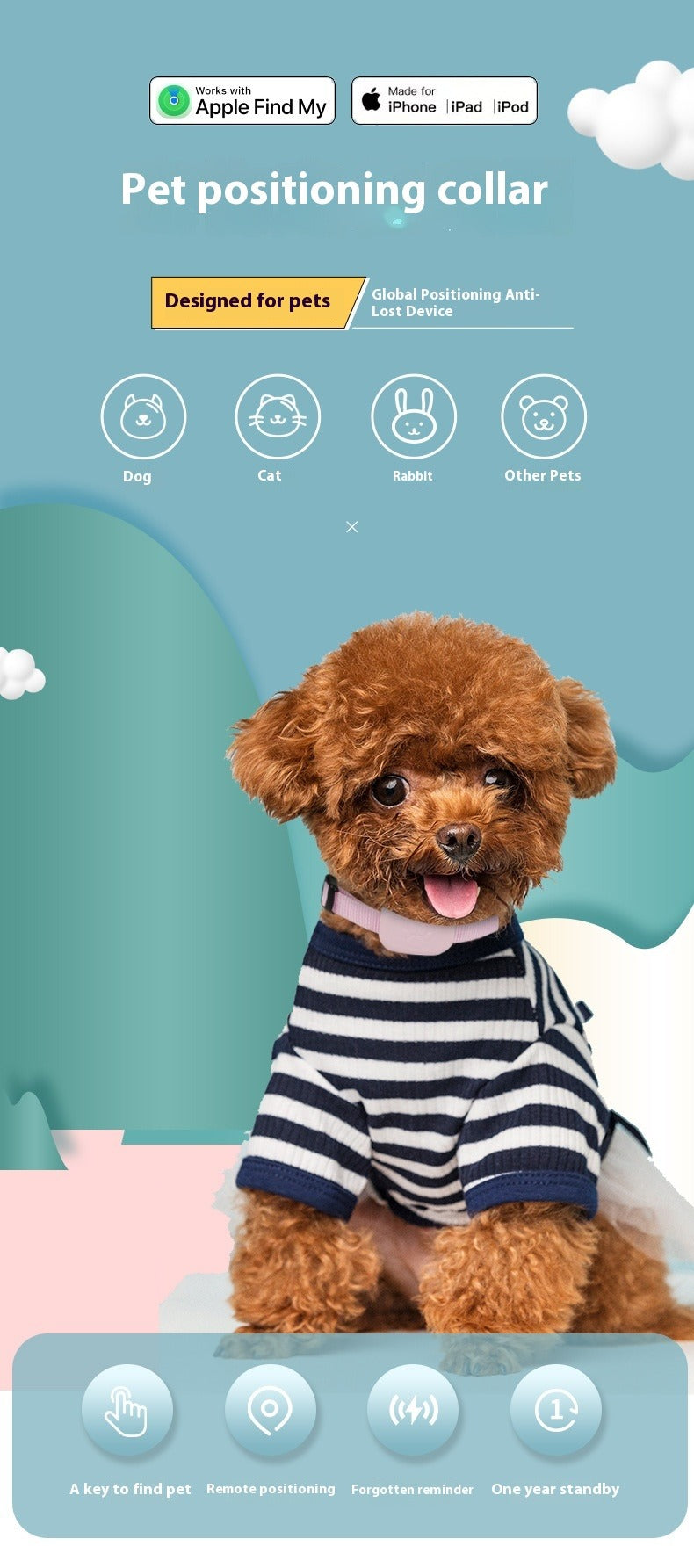 Bluetooth Pet Tracker Collar