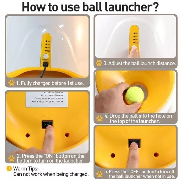 Automatic Dog Ball Launcher for Indoor and Outdoor Play
